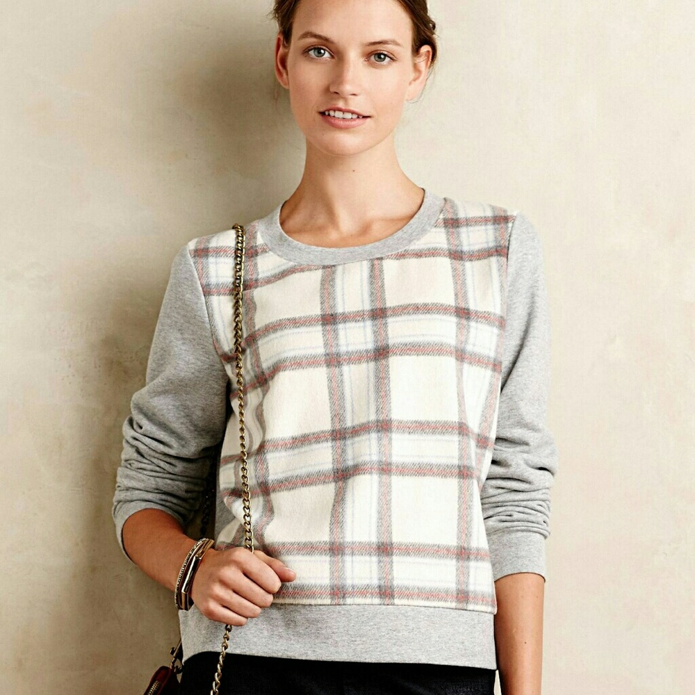 Anthropologie Saturday Sunday plaid sweater