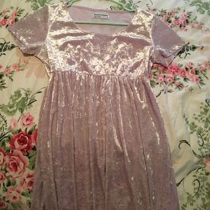 American Apparel Velvet babydoll dress - purple