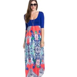 Gorgeous USA made boho maxi dress