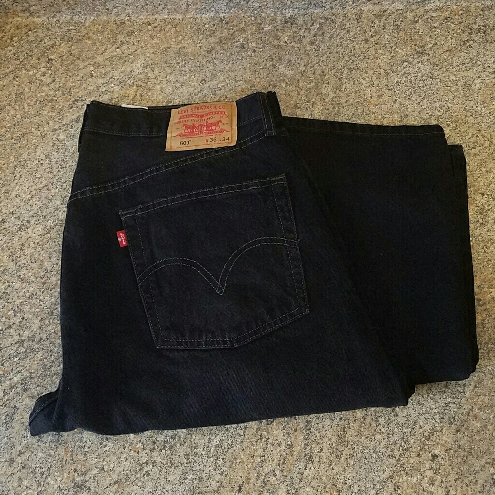 Men's Black Levi's 501 | 36x34