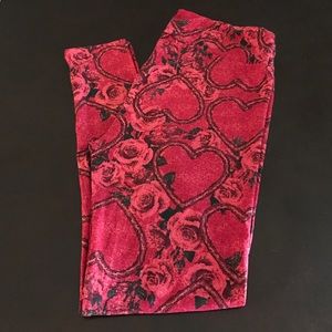 LulaRoe Valentine's TC Leggings