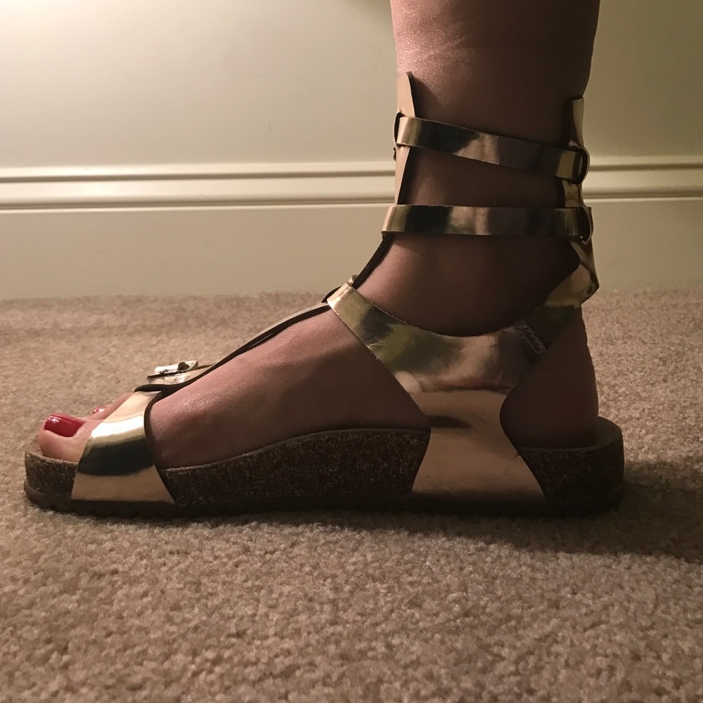 Greek Gold sandals