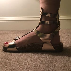 Greek Gold sandals