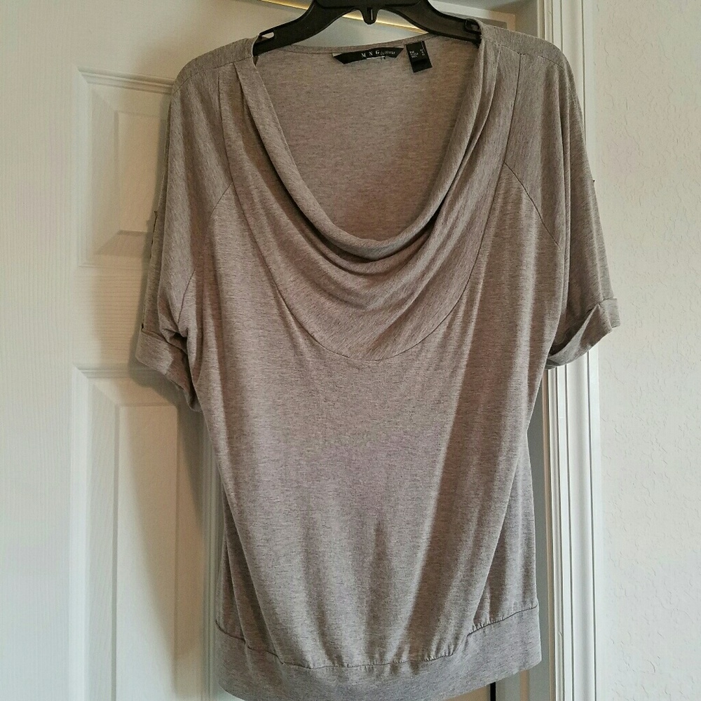 Mango Cowl Neck Top
