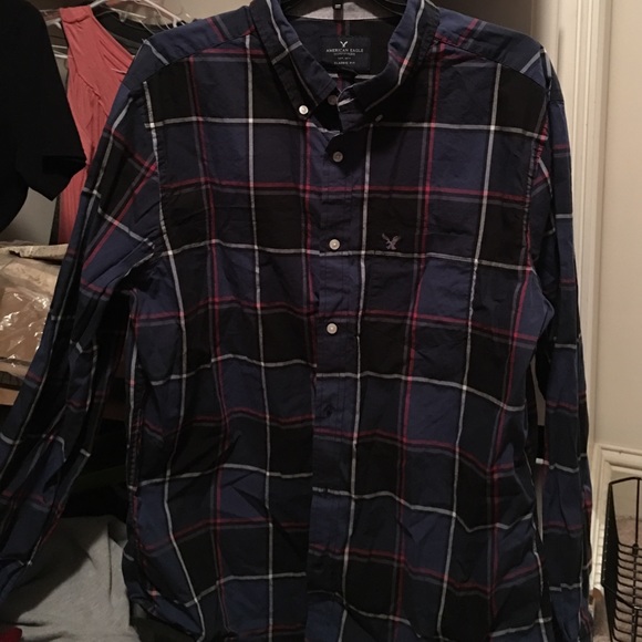 NWOT AE long sleeve button up - Picture 1 of 2