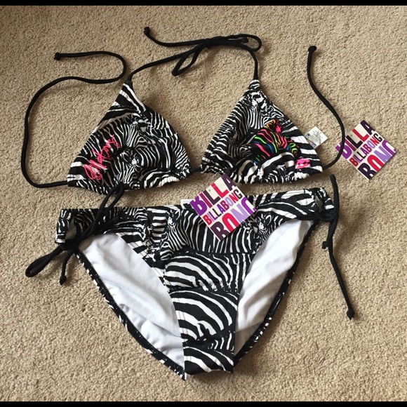 Billabong Other - NWT • Billabong 🌊 Zebra Print Bikini Set