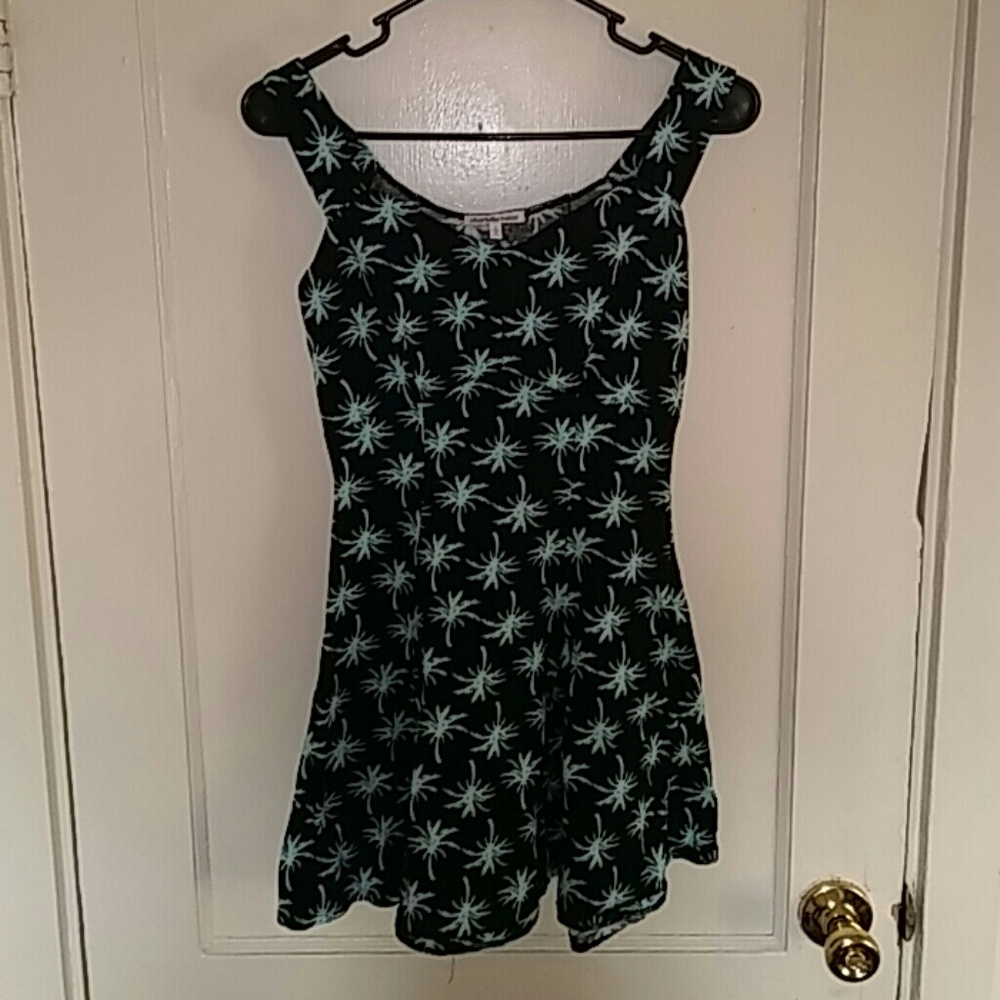 Skater dress palm trees