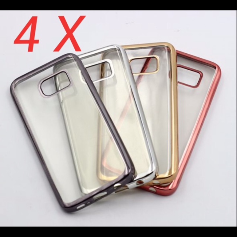 4 colors tpu soft clear cases for galaxy s7