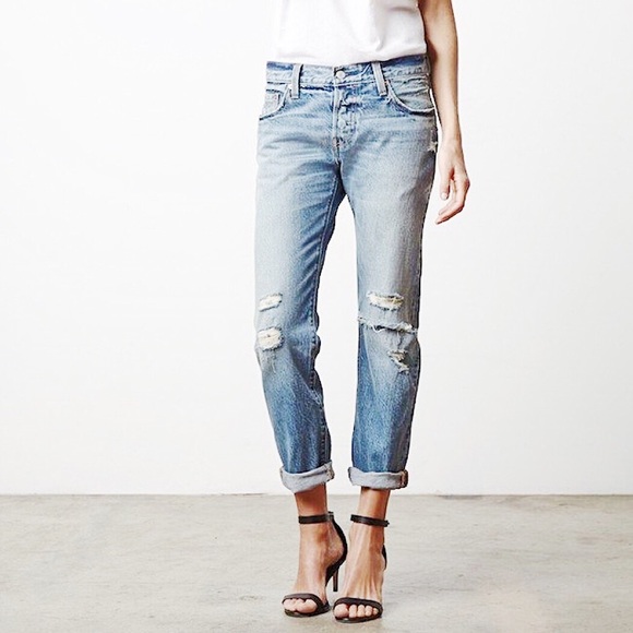 Levi's Denim - Levi's 501 Button Fly Boyfriend Jeans