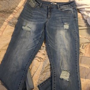 Crop boyfriend jeans size 14