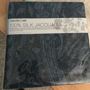 Blue paisley scarf
