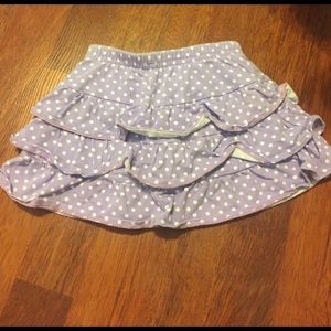 Purple Skirt With White Dots