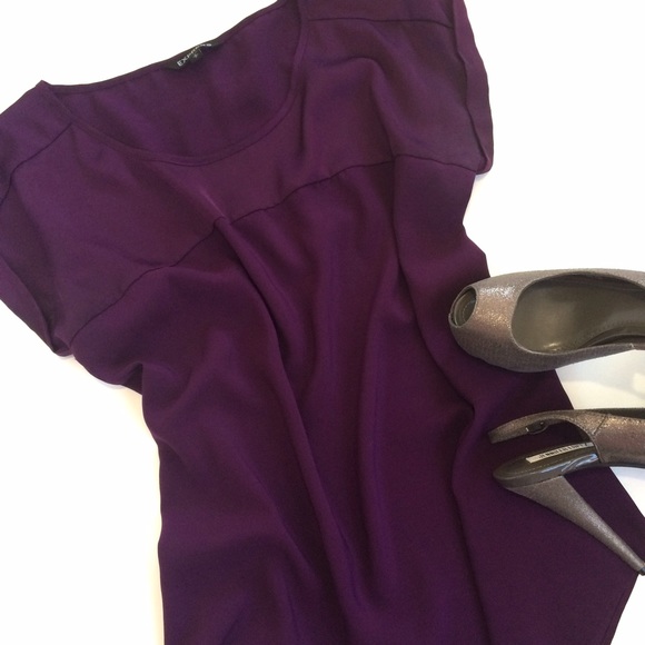 Express Tops - Express Top in Plum/ Purple Size M