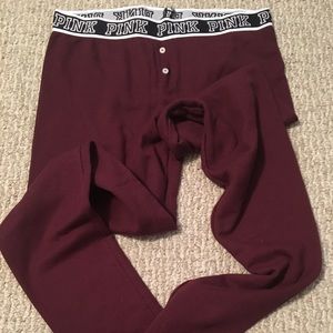 VS Pink thermal leggings size medium