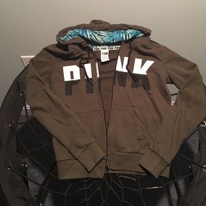 PINK Victoria's Secret full zip up sweat shirt