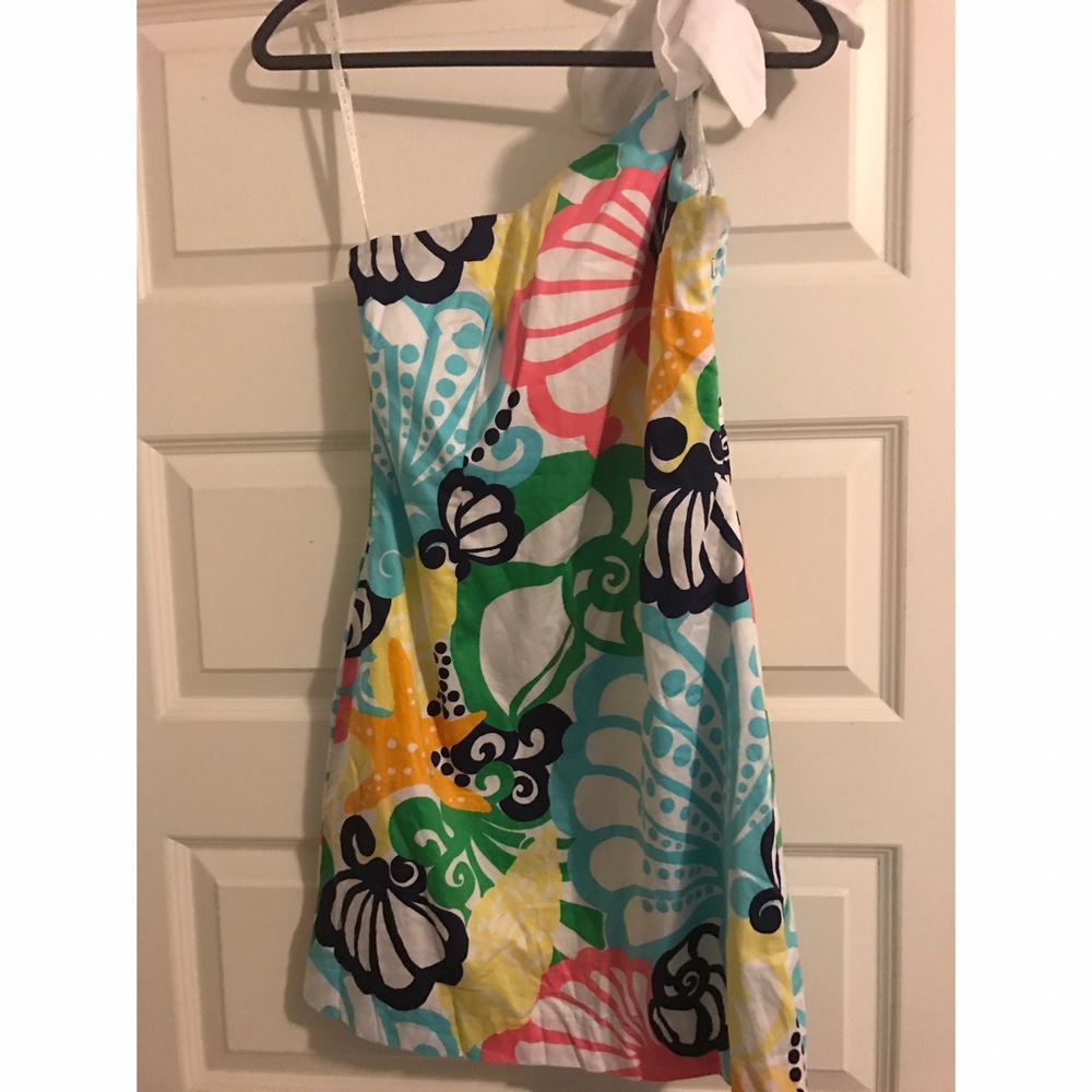 Lilly Pulitzer Chiquita Bonita one shoulder dress