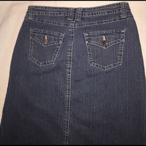 Willi Smith Mid Length Denim Skirt Size Women's 10