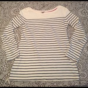 Banana Republic nautical stripe 3/4 sleeve top