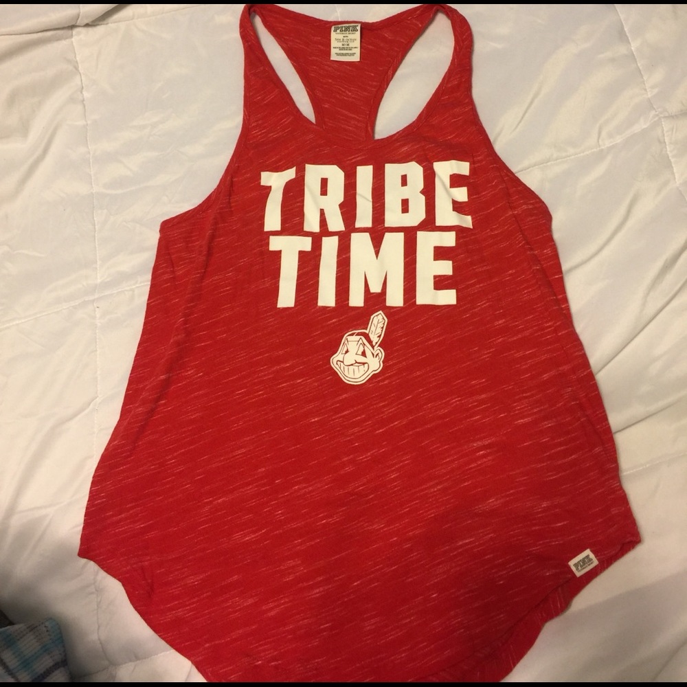 VS pink Indians racerback tank