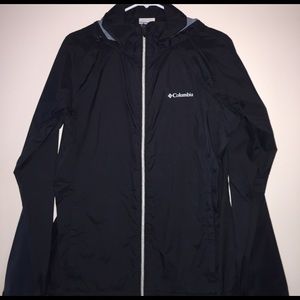 Black Columbia windbreaker