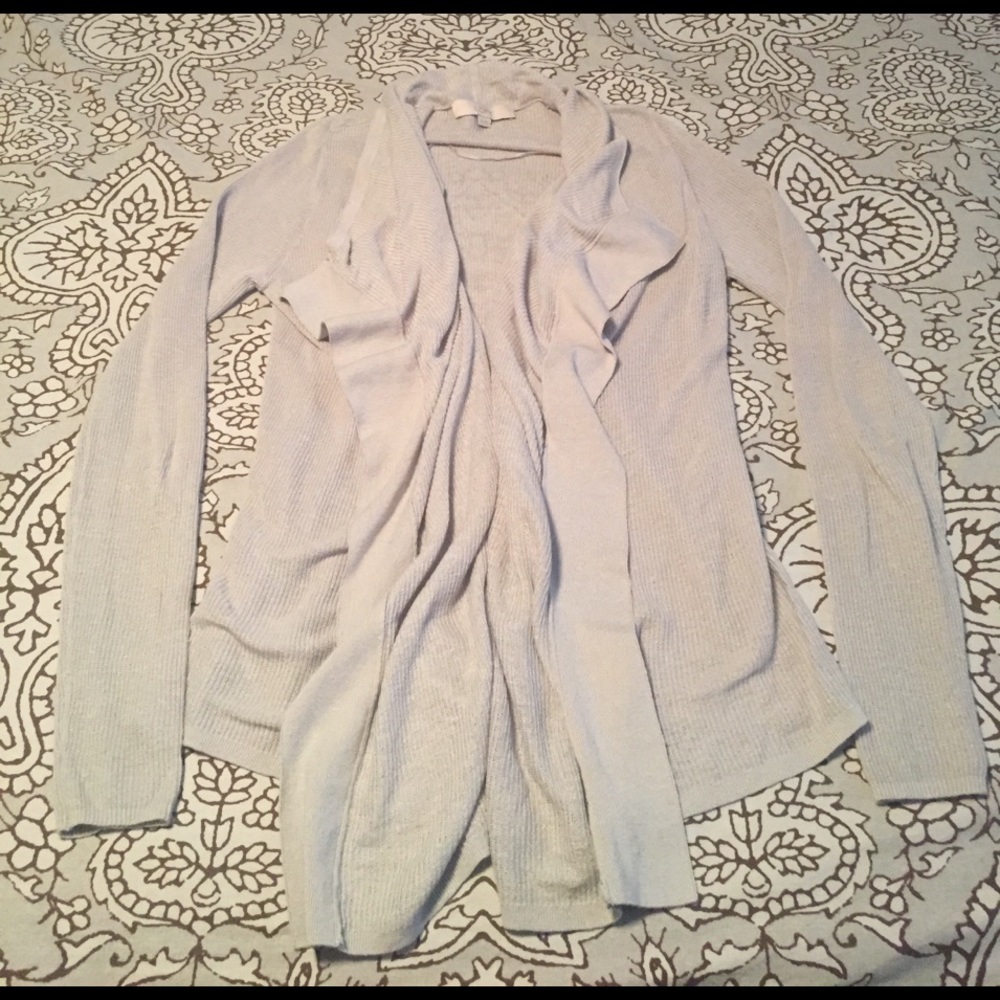 Loft waterfall collar cardigan