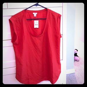 J.Crew cap sleeve blouse