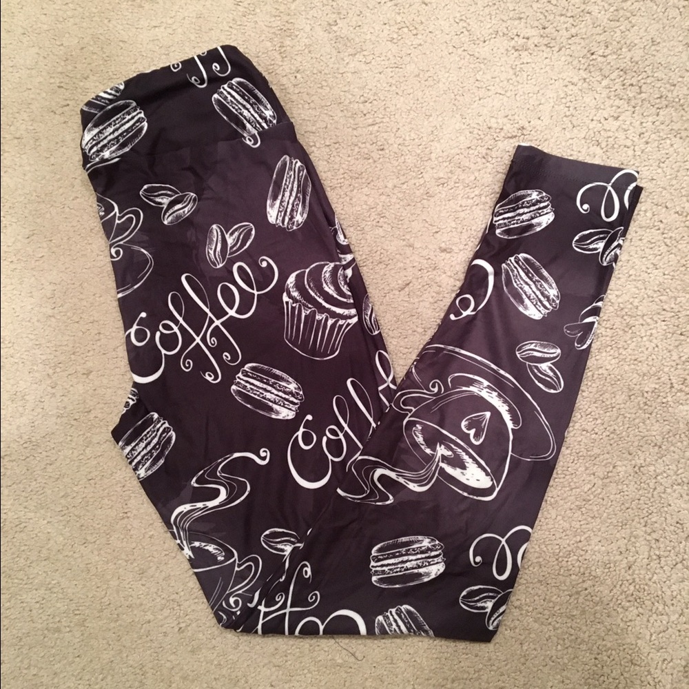 **** SOLD****** Java love coffee leggings