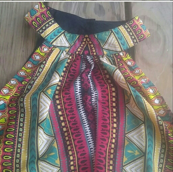 Tribal Print Shirt Dress - Picture 2 of 3