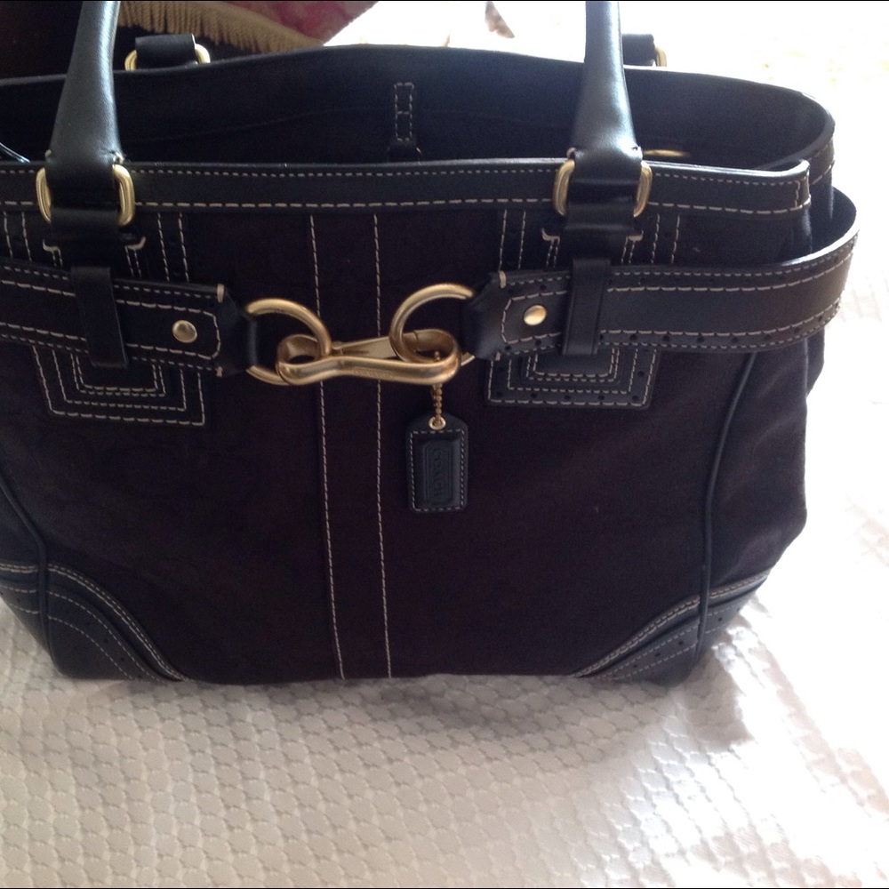 Black coach purse