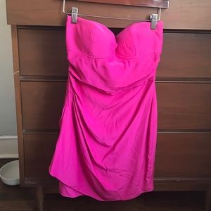 PARKER 100% silk sweetheart dress SMALL