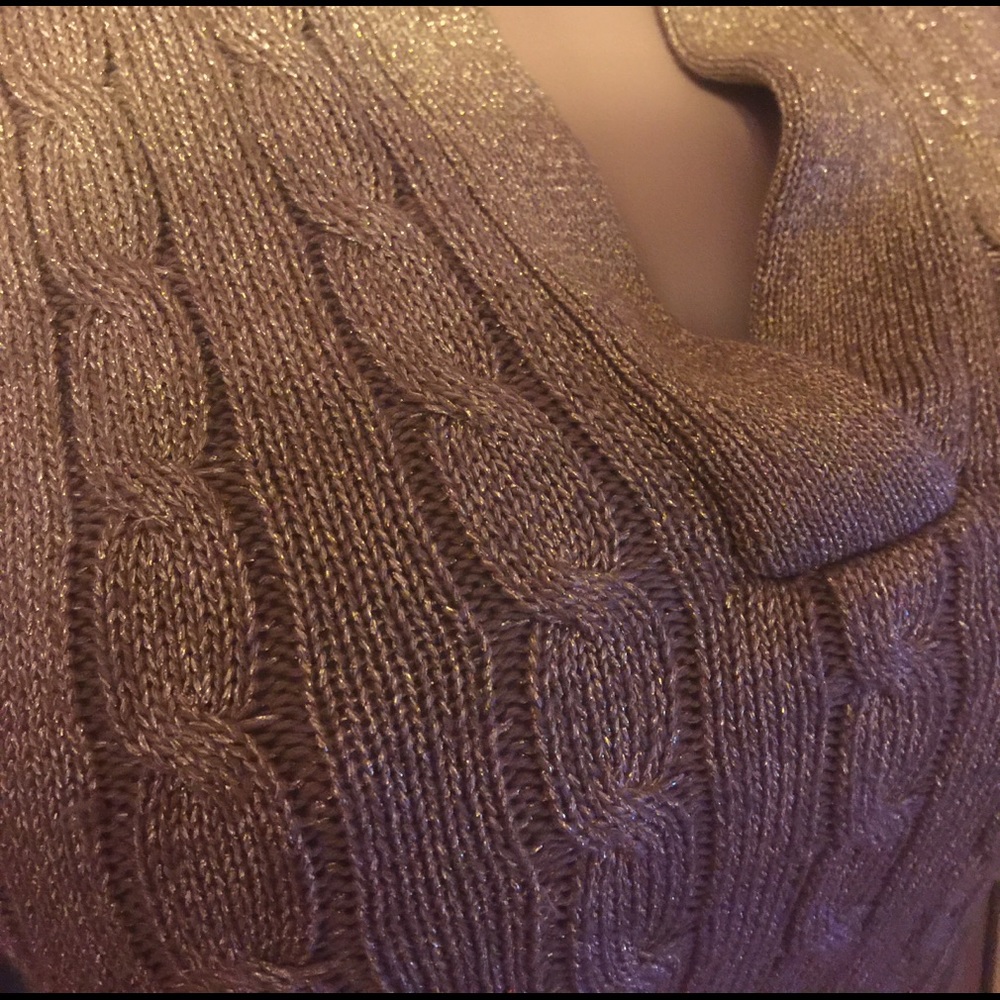 Lauren Ralph Lauren gold sweater - Picture 2 of 5