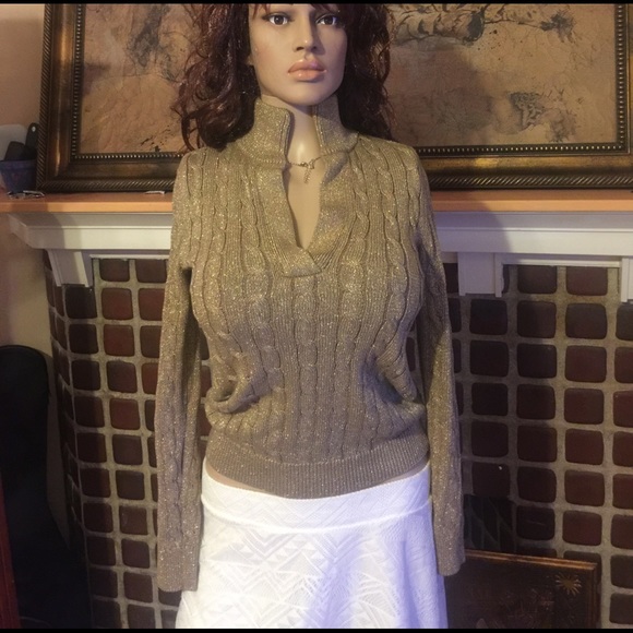 Lauren Ralph Lauren Tops - Lauren Ralph Lauren gold sweater