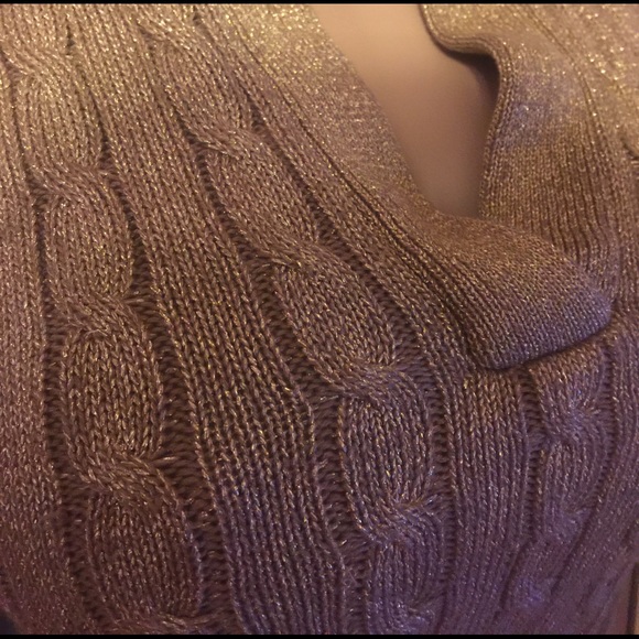 Lauren Ralph Lauren gold sweater - Picture 2 of 5