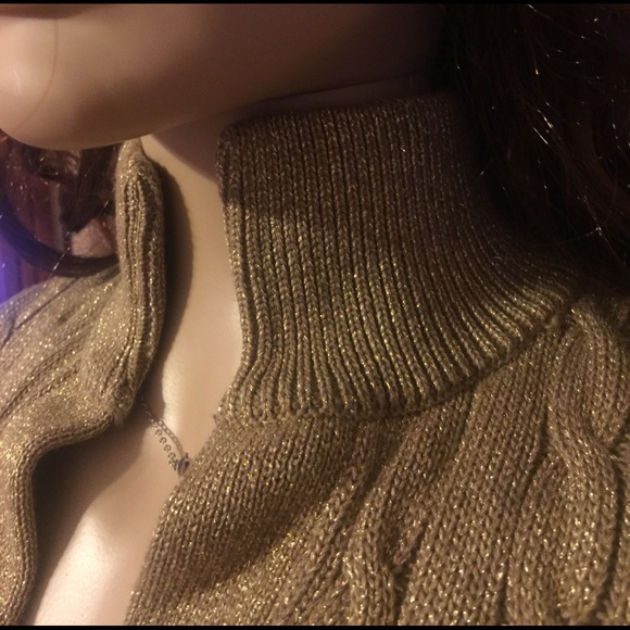 Lauren Ralph Lauren gold sweater - Picture 3 of 5