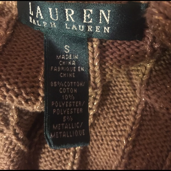 Lauren Ralph Lauren gold sweater - Picture 5 of 5