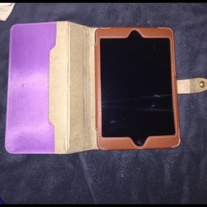 Griffin IPad Mini case (Purple and Leather)