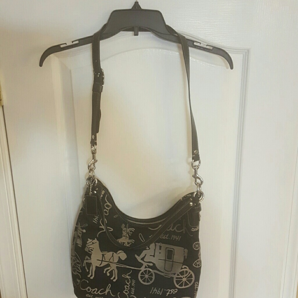 COACH double strap crossbody