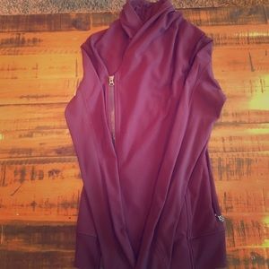 Lululemon wrap zip up. Wine colored. Size 4.