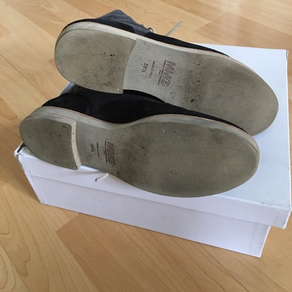 Maison Martin Margiela MM6 suede lace up flat boot - Picture 4 of 4
