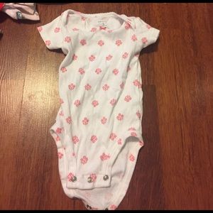 White Body Suit With Coral Designs