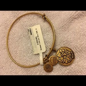Alex and Ani Because I love you mom gold bracelet