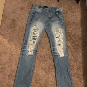 Slim ripped jeans