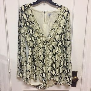 Snakeskin romper from Tobi!