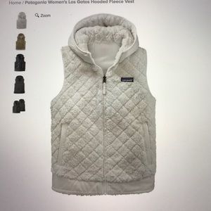 WHOTE FUR PATAGONIA VEST W TAGS!!
