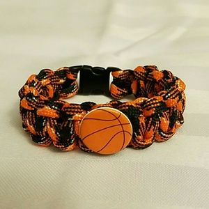 Basketball Paracord Bracelet.All Sizes. Handmade
