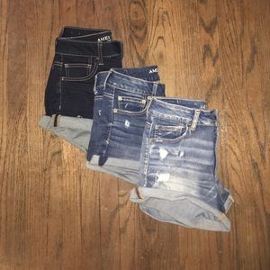 3 Pairs of Denim Shorts