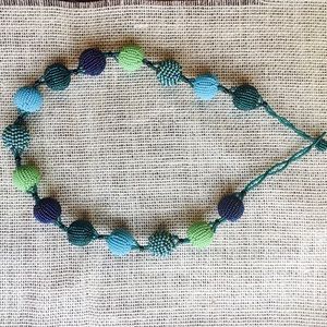 Beaded bobble necklace