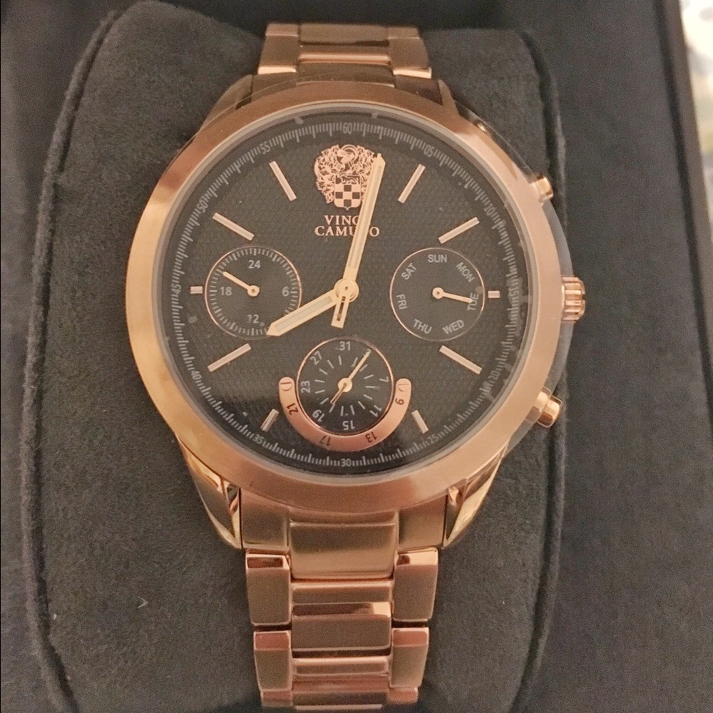 Vince Camuto rose gold watch