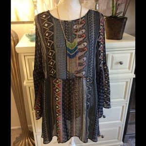 Shear boho dress