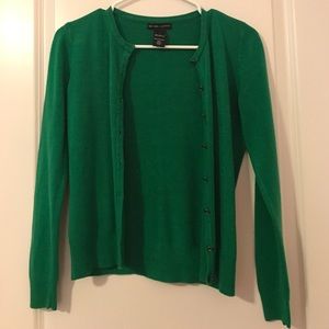 New York & Company Green Cardigan